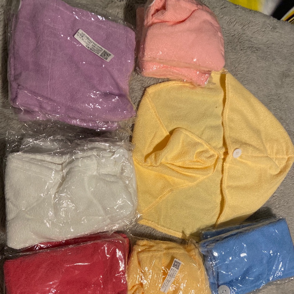 Microfiber shower caps